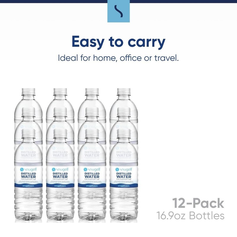 Travel-Friendly 12-Pack Distilled Water - 16.9 oz Bottles, Pure Hydration gallery