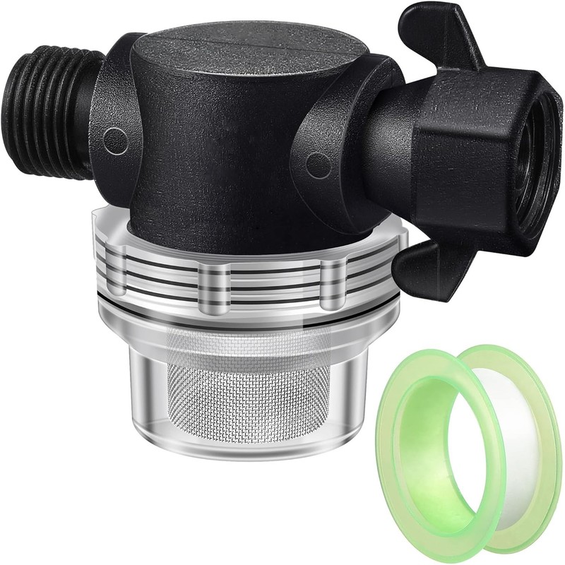 Water Pump Strainer Filter, Compatible with Shurflo Swivel Nut 255-315, 1/2 Inch