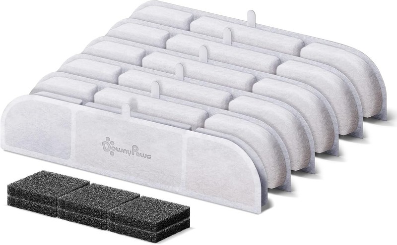 6 Packs Replacement Filters Battery Operated Cat Water Fountain DPWFP6 3 Months