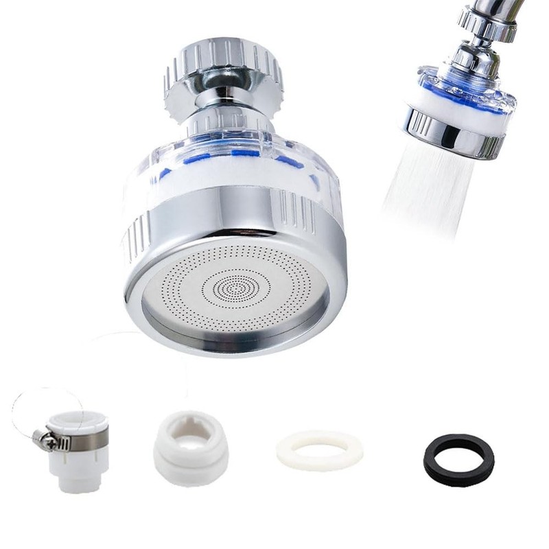 Kitchen Faucet Filter, 360° Rotating for Household Kitchen tap Water, Splash-…