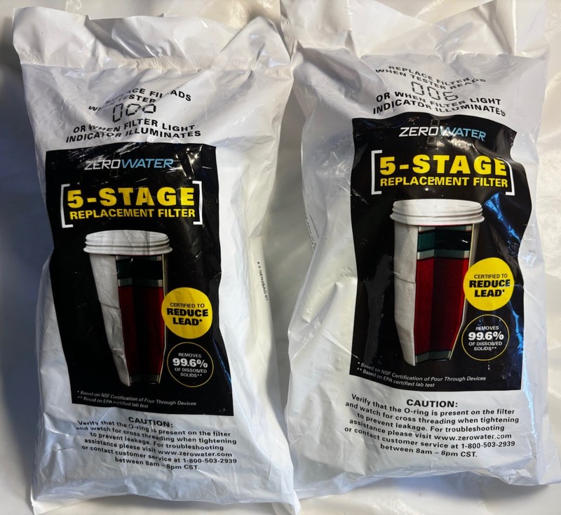 2-pk Zero Water 5 Stage Advanced Filtration Replacement Water Filters