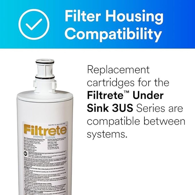 3M Filtrete Quick Change Advanced Under Sink Replacement Model 3US-PF01 gallery
