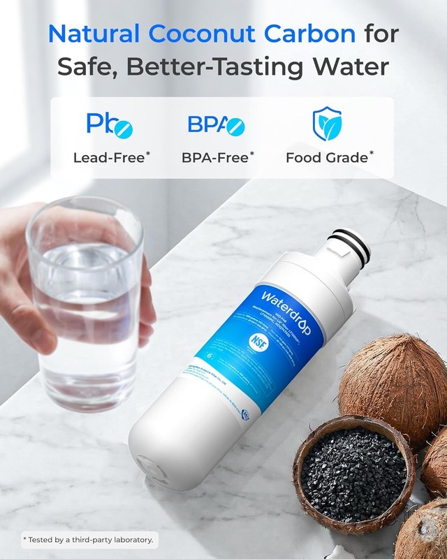 Waterdrop Replacement for LG® LT1000P® ADQ74793501 Refrigerator Water Filter gallery
