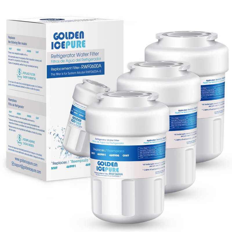 Fit for GE mwf ge profile gshs6hgdbcss 197D6321P006 CWMF031 Water Filter 3 Pack