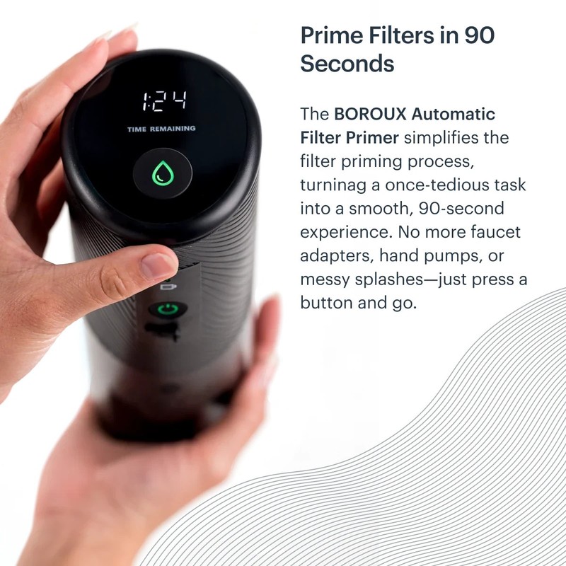 Boroux Automated Water Filter Primer - for Boroux and Berkey Water Filters gallery