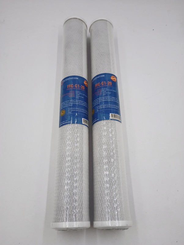 LOT OF 2 FILTERS FAST FFC-C1-20 CARBON BLOCK FILTER CARTRIDGES NEW FREE SHIP