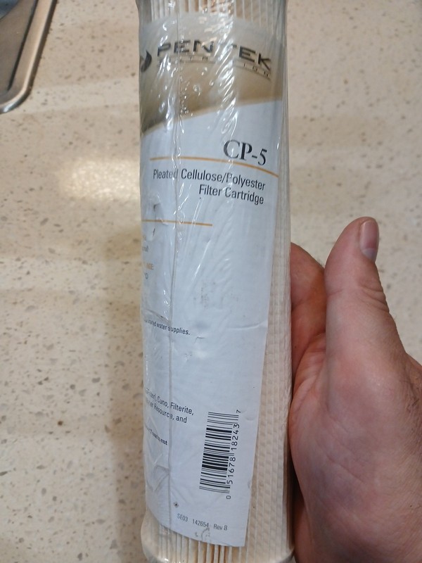 Pentek cp-5 pleated cellulose polyester filter