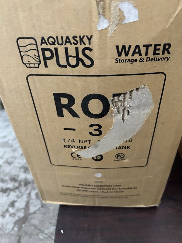 Aquasky Plus ROT-3 Reverse Osmosis Water Storage Tank – Total Capacity 3.0 Gal