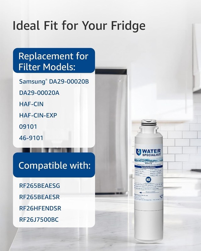 Water Filter Pack 3 Food-Grade Material NSF 42 Fit for Samsung Refrigerators gallery