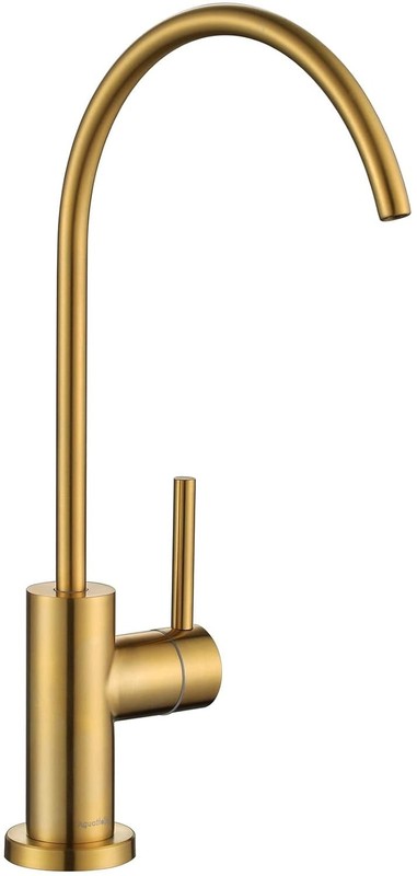 Elegant Brushed Gold Stainless Steel Kitchen Water Filter Faucet for RO Systems gallery