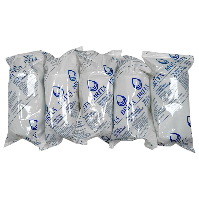 Lot of 5 Brita Standard Replacement Filters For Pitchers/Dispensers (NEW/SEALED)