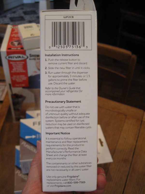 Frigidaire WF2CB PureSource 2 Water Filter, New In Sealed Box gallery