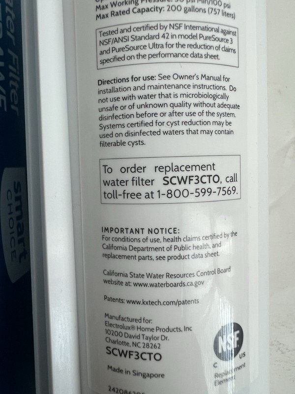 2 Smart Choice SCWF3CTO And 1 Pureza Water Filter for Frigidaire ULTRAWF 3Lot gallery