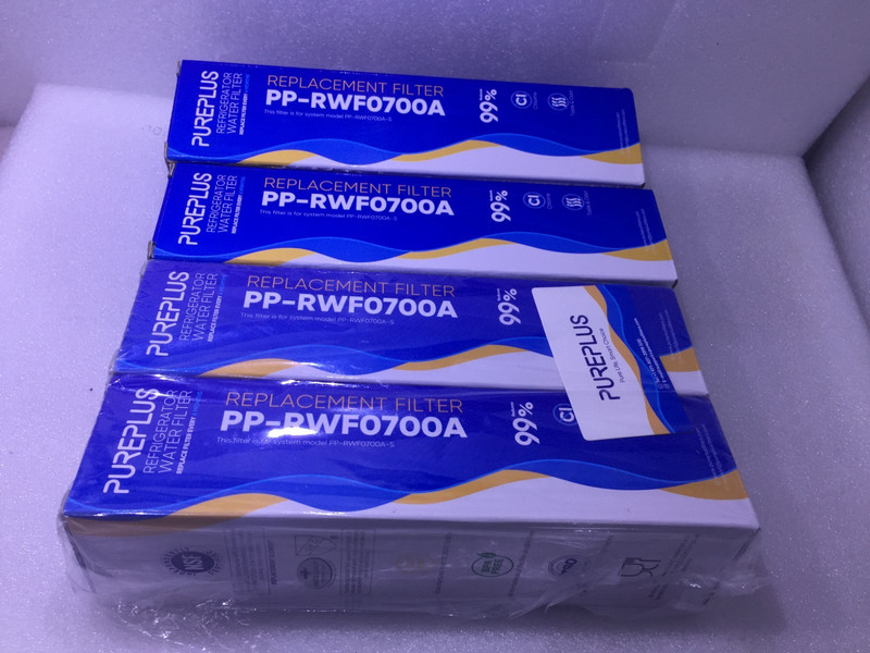 PUREPLUS PP-RWF1200A Replacement Water Filter Pack of 4 Sealed