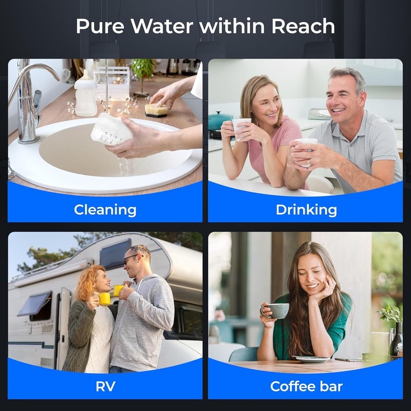 Waterdrop AP13 Under Sink Water Filter and Refrigerator Water Filter 2-in-1 gallery