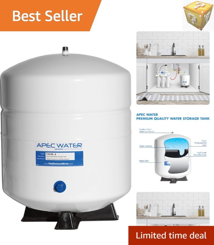 4 Gallon Pre-Pressurized Reverse Osmosis Tank – Stainless Steel Quality