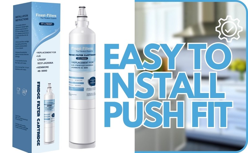 2 Compatible LG Fridge LT600P Fridge Water Filter 5231JA2006A, 5231JA2006F gallery