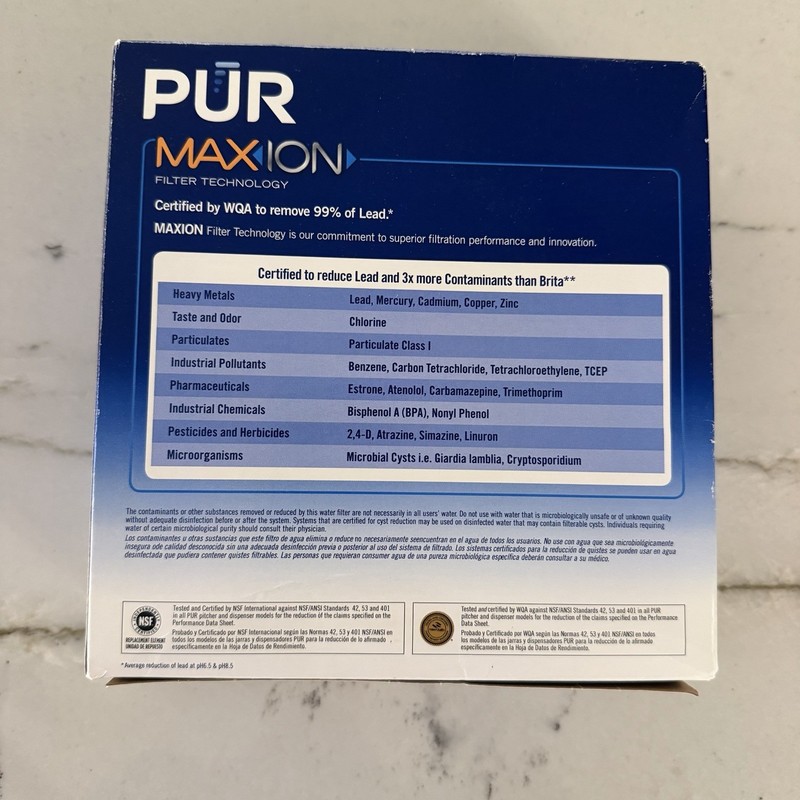 NEW PUR Max ion PPF951K 3X Replacement Filter 3 Count Blue Pitcher Dispenser gallery