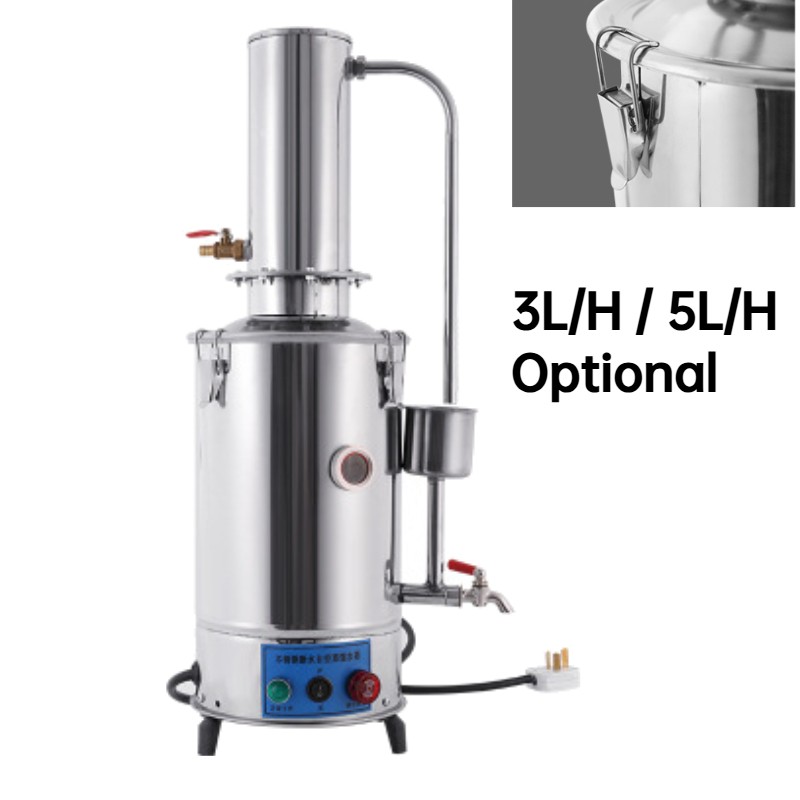3/5L/H Auto Electrical Stainless Steel Water Distiller Filter Machine 110V/220V