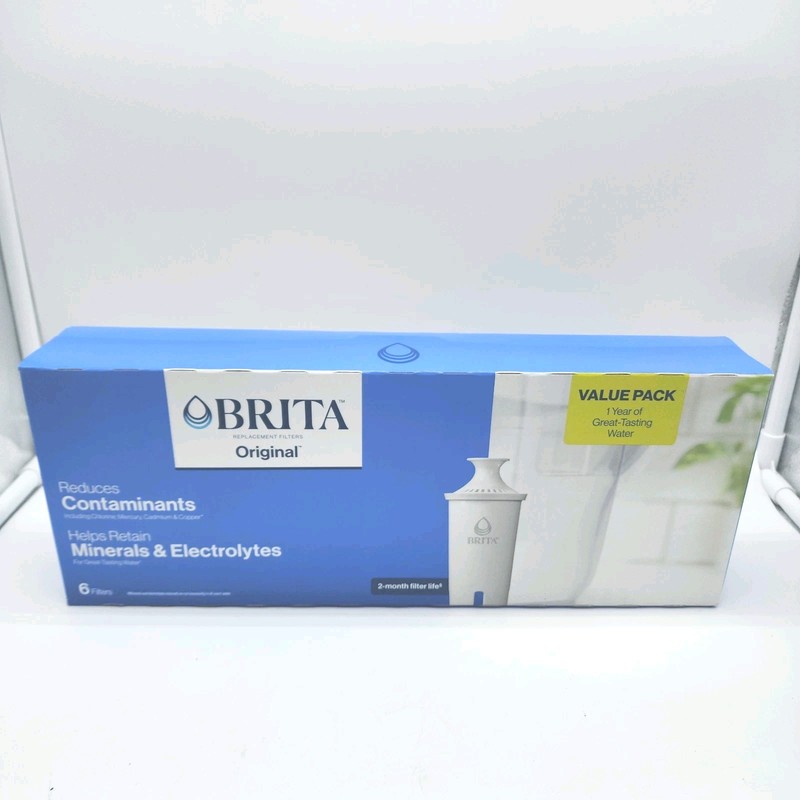 Brita Water Pitcher Filters 6 Pack Genuine OEM #0B03 Standard – New in Box