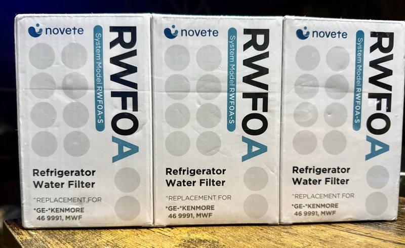 Novete RWFOA-S Refrigerator Water Filter~Lot of 3~NEW