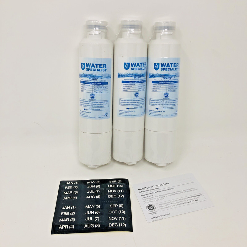 Lot of 3 Water Specialist WS627B Refridge WATER FILTER Fits Samsung DA29-00020B