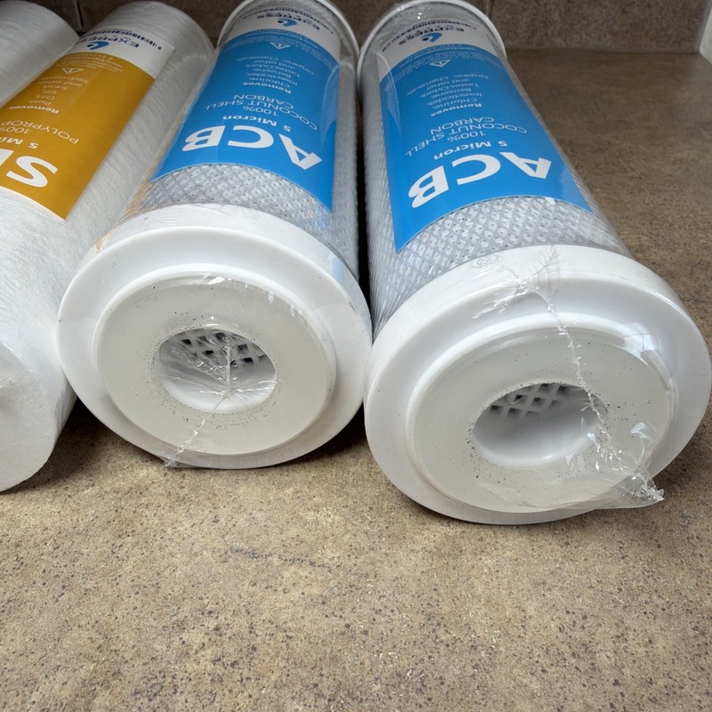 2 Express SED Sediment & 2 ACB Water Filters 5 Micron High Capacity 10 inch Lot gallery