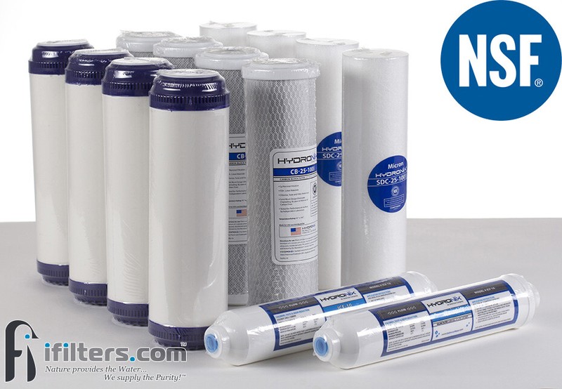 5 Stage RO Reverse Osmosis Water Filter Replacement NSF 14 filters 1-2 yr supply