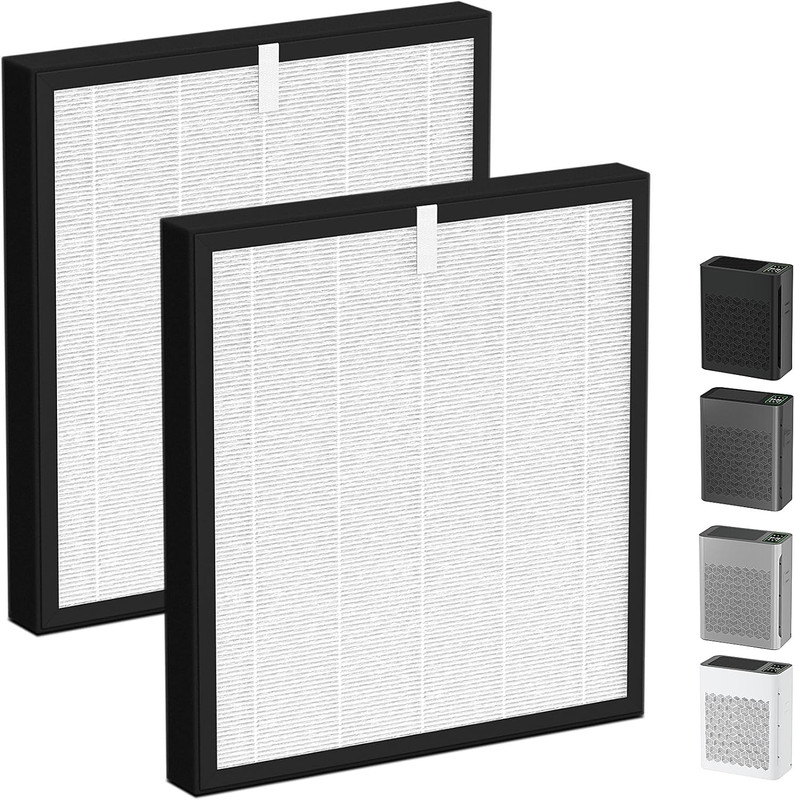 TZ-K2 HEPA Filter 2 Pack H13 3in1 Carbon PreFilter Air Purifier Compatible