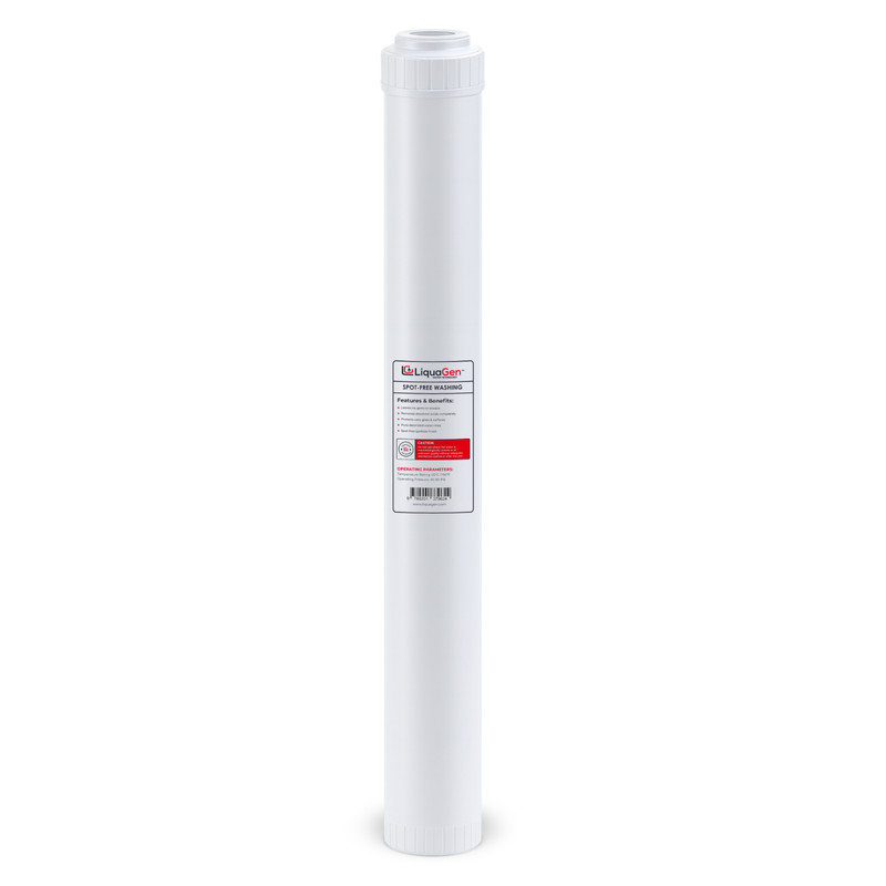 LiquaGen 2.5″x20″ Mixed Bed DI Resin Cartridge – Spot-Free Rinse, Non-Color