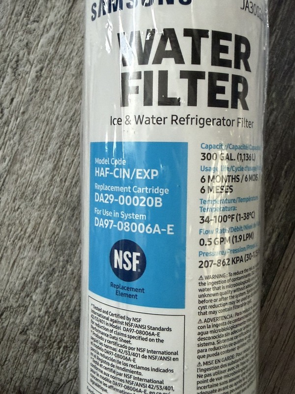 Samsung DA29-00020B HAF-CIN/EXP Refrigerator Ice & Water Filter Genuine NEW gallery