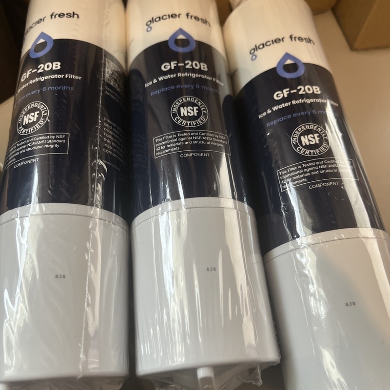 Glacier Fresh Water Filter GF-20B (3 Pack) NEW - SEALED Fast Shipping gallery