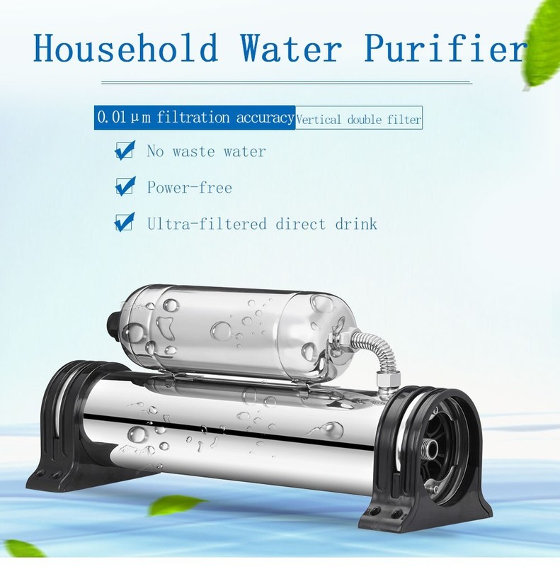 Water Filter: 800L/H Stainless Water Filter 0.01μm Filtration Accuracy 1/2″ gallery