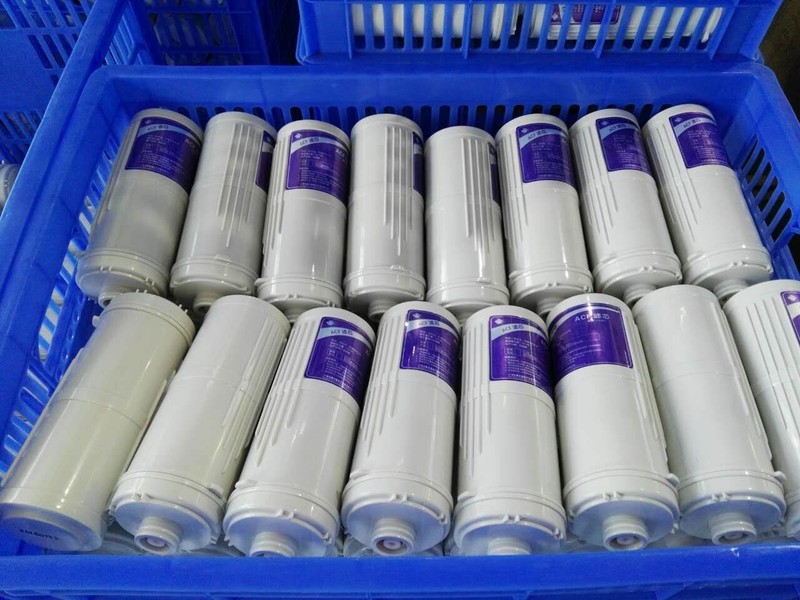 GAC+ACF Bawell 2195 alkaline water ionizer inside filters gallery
