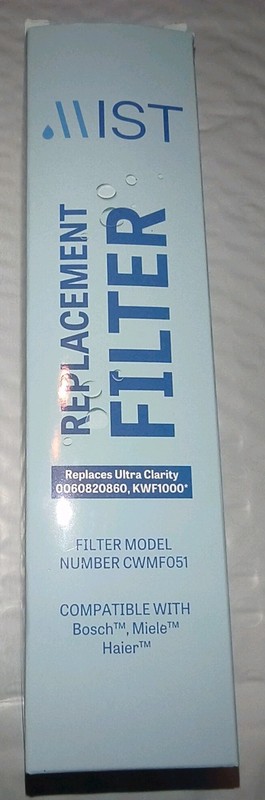 MIST CWMF051 Water Filter Replaces Bosch 9000194412 Miele KWF1000 0060820860