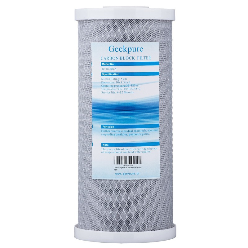 Geekpure Whole House Replacement Carbon Block Water Filter Cartridge -4.5″x 10″