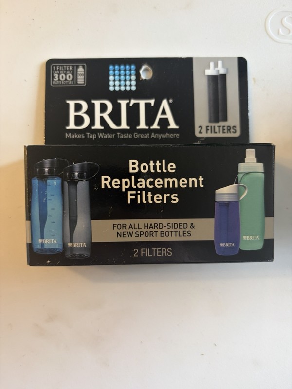 Brita Filters 2-Pack BB06 for Hard-Sided & Sports Bottle OEM Replacement #MLD