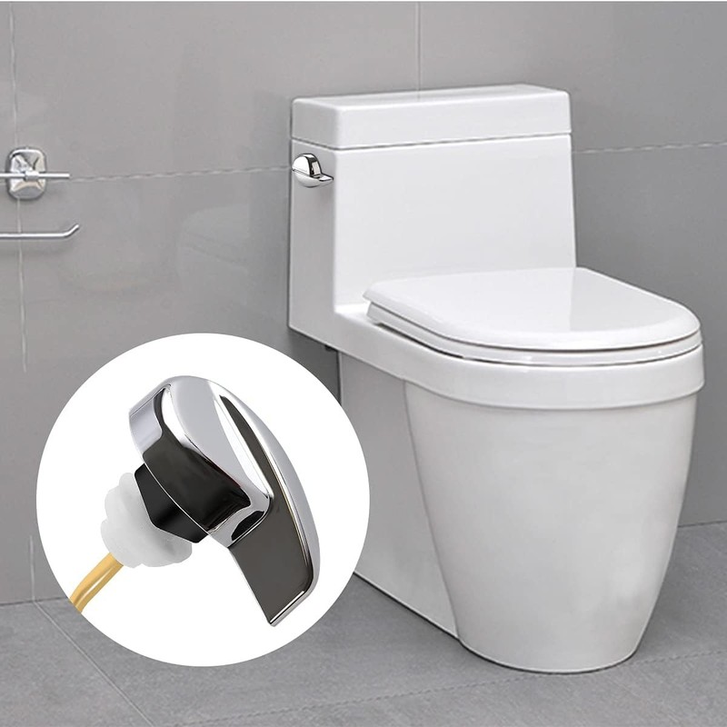 Universal Toilet Flush Handle Replacement Side Mount Lever Chrome gallery