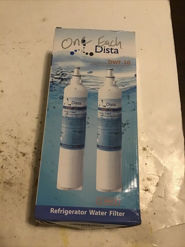 Dista Replacement Filter Model DWF-10 2- Pack …NEW – FREE SHIPPING Damaged Box