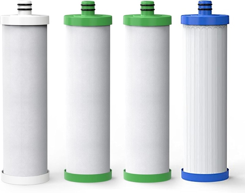 Waterdrop 3-Stage Under Sink Water Filter Replacement for TST-UF, 2P1+U2+C3 (4)