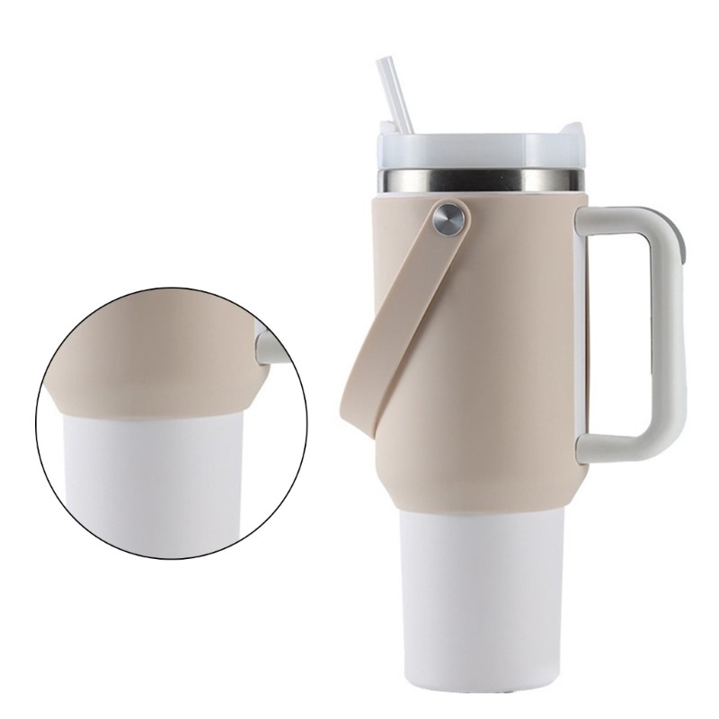 Silicone Water Bottle Sleeve with Handle Carriers Bag Accessory Silicone Sleeve gallery