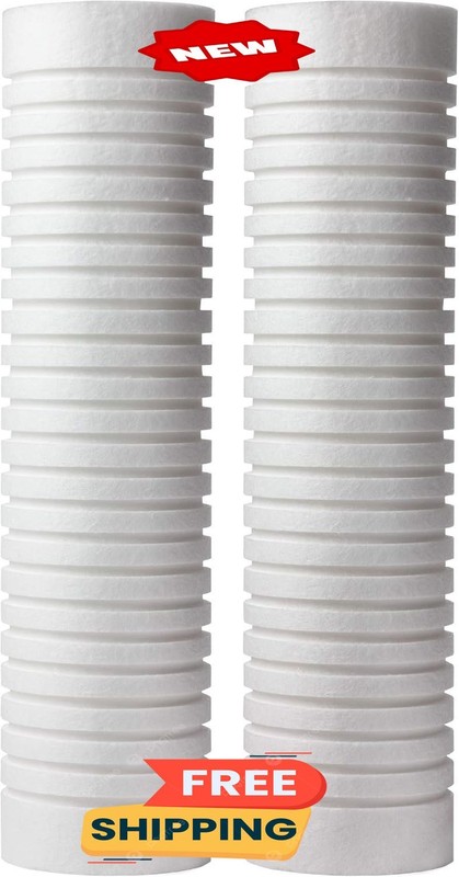 Cartucho de repuesto para filtro de agua de sedimentos de 5 micrones de 6,35 x 2