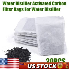 Activated Charcoal Carbon Filter in 20 Bags Packs For Pure Water Distiller SALE
