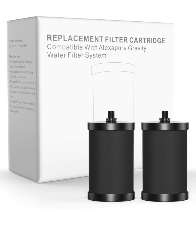 2387 Filter Replacement Compatible with Alexapure 2387 Pro Water Filter-2 Pack