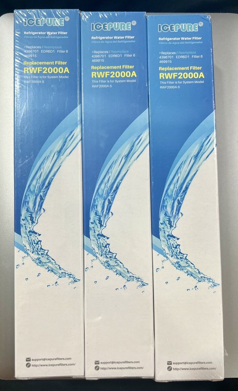 Icepure Refrigerator Water Filter RWF2000A Pack Of 3