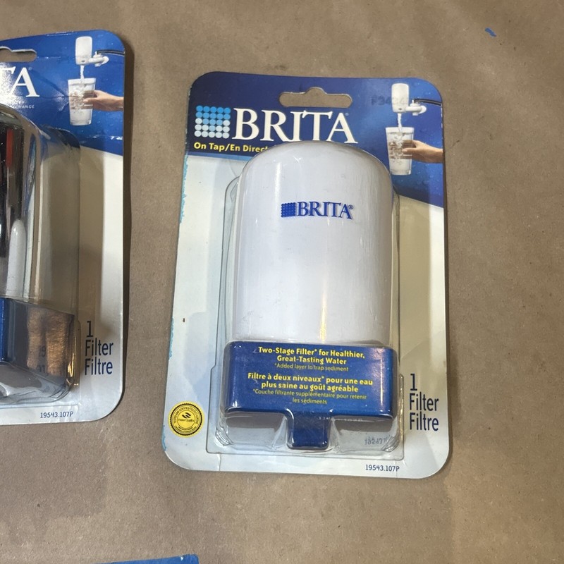 3 NEW Brita Faucet System Water Replacement Filter Fits FF-100 or OPFF-100 Mixed gallery
