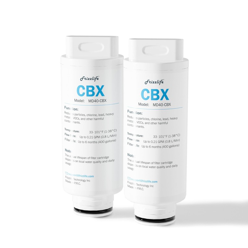 MD40-CBX Water Filter Pitcher for MD40, 2 pcs Filter