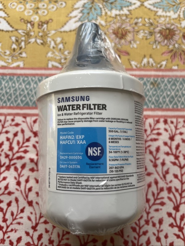 Samsung DA29-00003G / HAFIN2/EXP / HAFCU1/XAA Water Filter Genuine NEW Sealed
