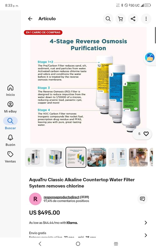 AquaTru Classic Countertop Water Filtration - Retails $475 - NEW gallery