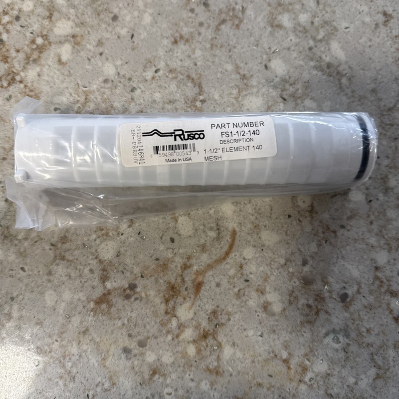 Rusco 1-1/2″ Spin-Down Polyester Replacement Sediment Filter (140 Mesh) New